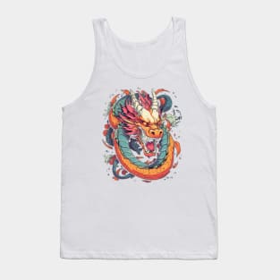 Japanese Dragon design Tank Top